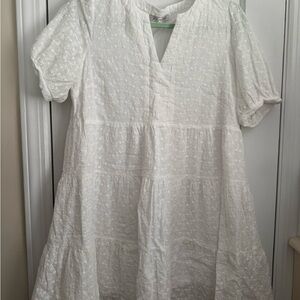 Joy Joy White Eyelet Dress